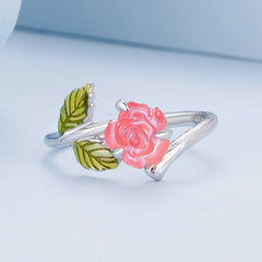 "Sylvory 925 Sterling Silver Rose UV Magic Ring"