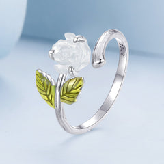"Sylvory 925 Sterling Silver Rose UV Magic Ring"
