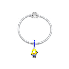 "Sylvory 925 Sterling Silver Stuart Minion Charm"