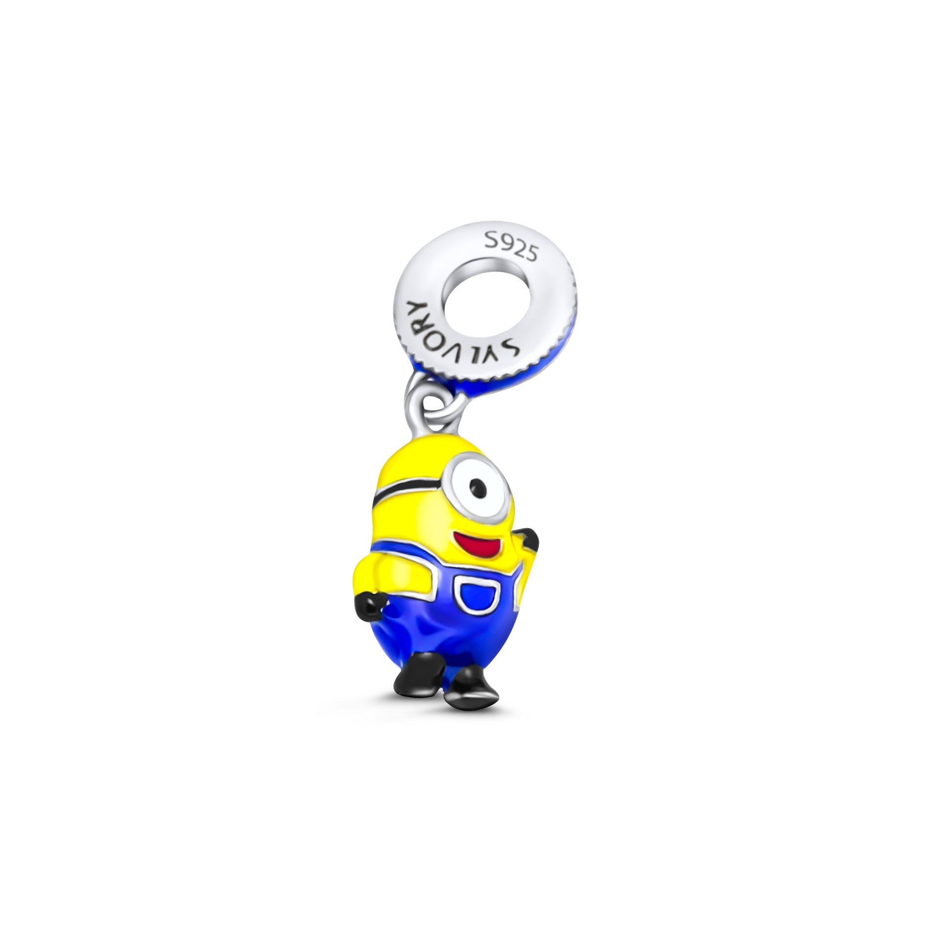 "Sylvory 925 Sterling Silver Stuart Minion Charm"