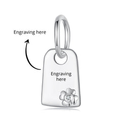 Silver Customized Board Charm