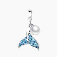 Silver Mermaid's Tear Charm