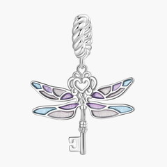 Silver Celestial Key Charm