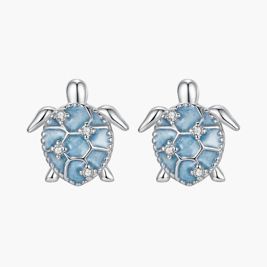 Sylvory 925 Sterling Silver Turtle of Fortune Studs