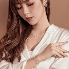 Silver Vortex Link Bracelet