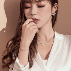 Silver Vortex Link Bracelet