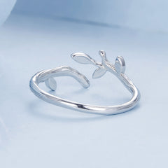 Silver Bamboo Bliss Ring