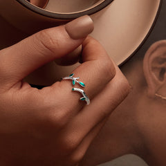 Silver Bamboo Bliss Ring