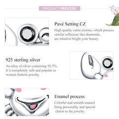 Sylvory 925 Sterling Silver Mr Crabby Charm