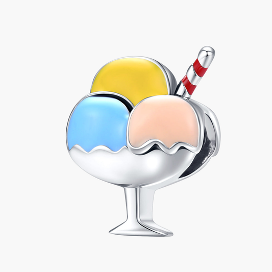 Silver Trio Ice Cream Charm