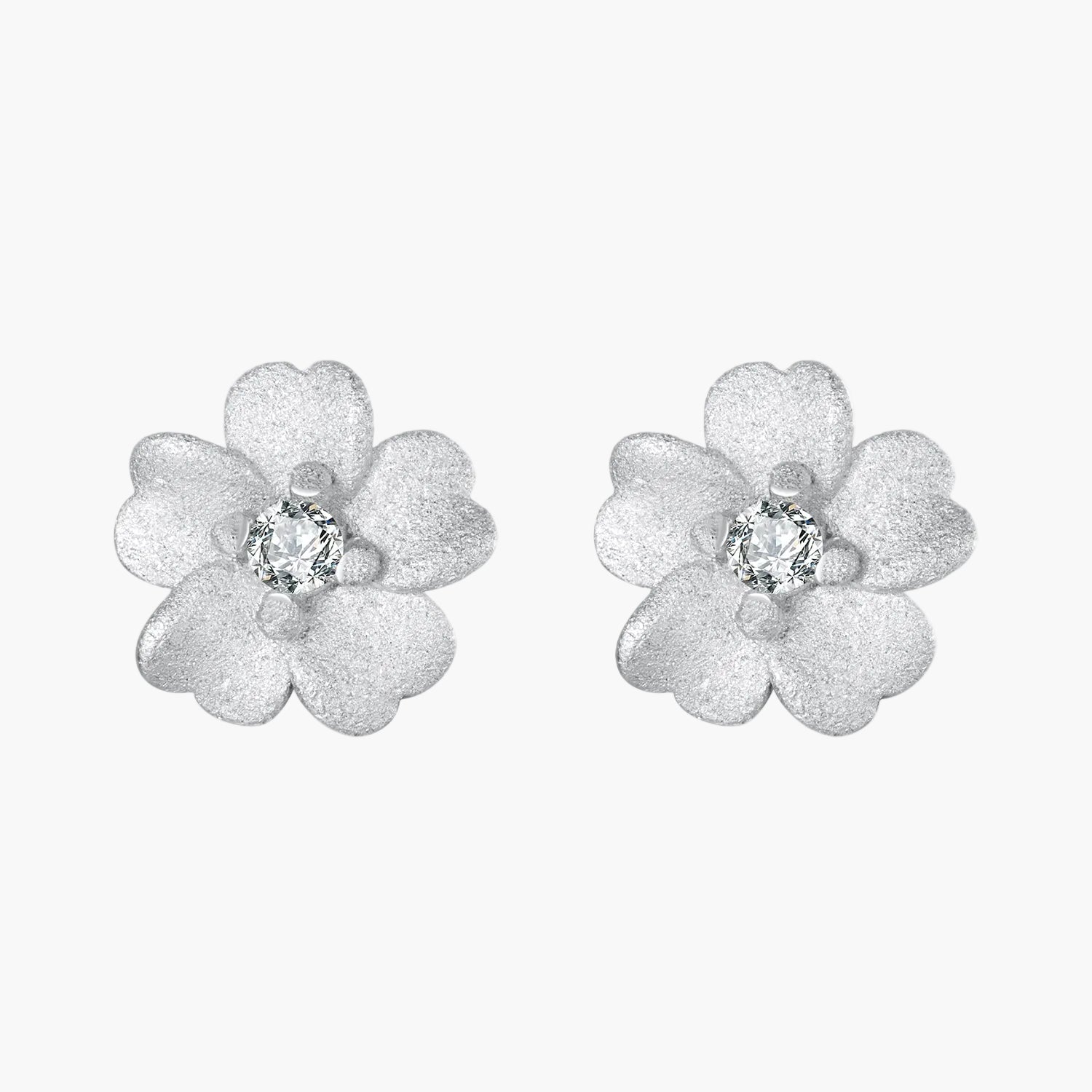 Sylvory 925 Sterling Silver Eternal Blossom Studs