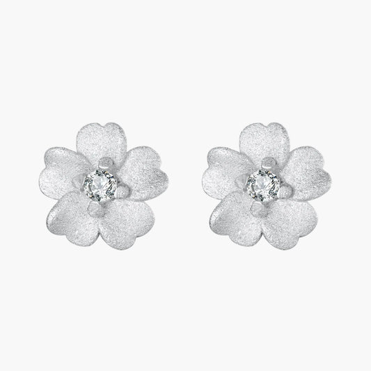 Sylvory 925 Sterling Silver Eternal Blossom Studs