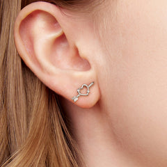 Sylvory 925 Sterling Silver Cupid's Arrow Studs
