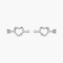 Sylvory 925 Sterling Silver Cupid's Arrow Studs