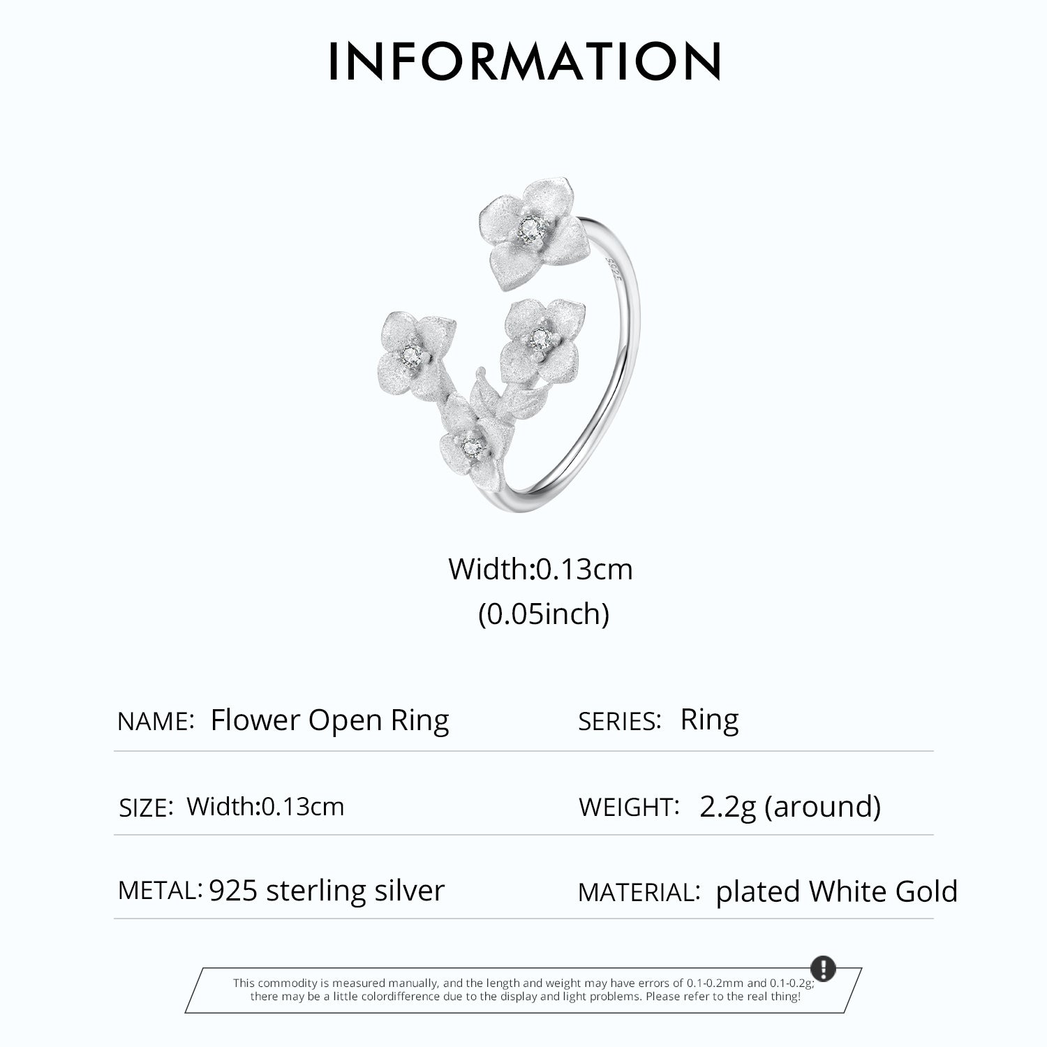 Sylvory 925 Sterling Silver Eternal Blossom Ring