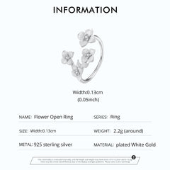 Sylvory 925 Sterling Silver Eternal Blossom Ring