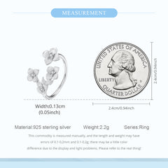 Sylvory 925 Sterling Silver Eternal Blossom Ring