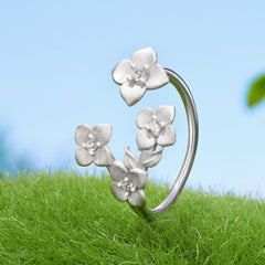 Sylvory 925 Sterling Silver Eternal Blossom Ring