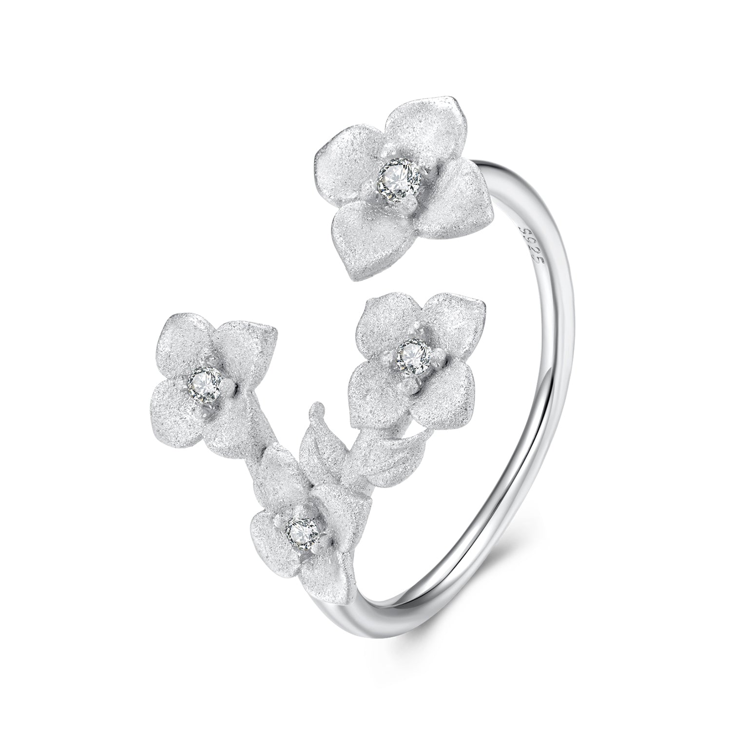 Sylvory 925 Sterling Silver Eternal Blossom Ring