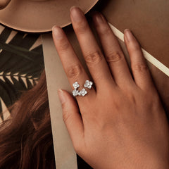 Sylvory 925 Sterling Silver Eternal Blossom Ring