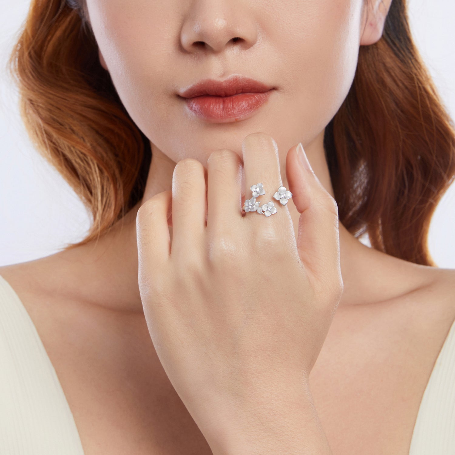 Sylvory 925 Sterling Silver Eternal Blossom Ring