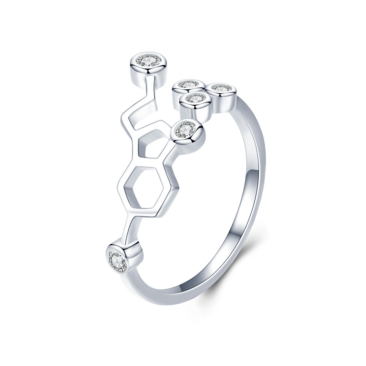 Sylvory 925 Sterling Silver Serotonin Spark Ring