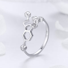 Sylvory 925 Sterling Silver Serotonin Spark Ring