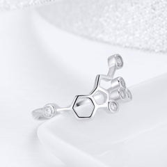 Sylvory 925 Sterling Silver Serotonin Spark Ring