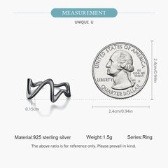 Silver Wonder Wave Ring