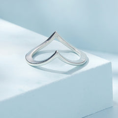 Silver Wishbone Affinity Ring
