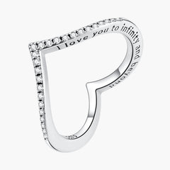 Silver Wishbone Affinity Ring