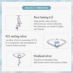 Silver Twirl Teddy Ring