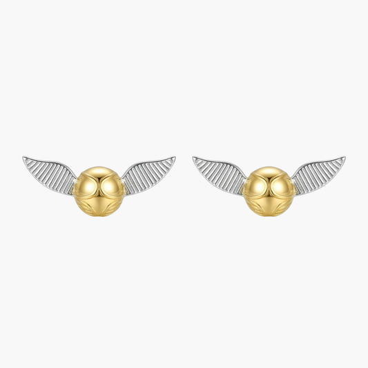 Silver Harry Potter Snitch Studs