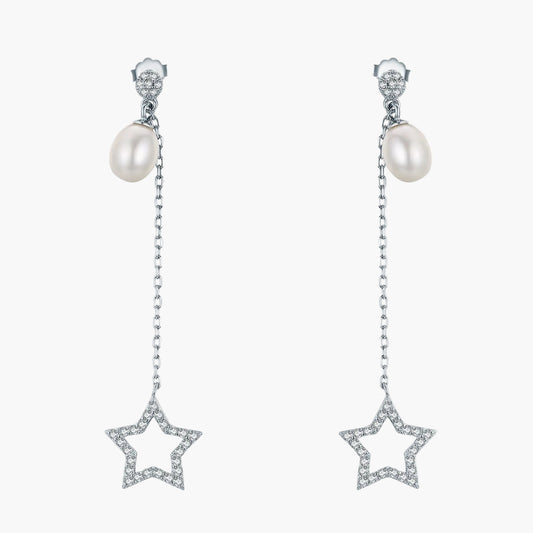 Sylvory 925 Sterling Silver Lustrous Drop Earring