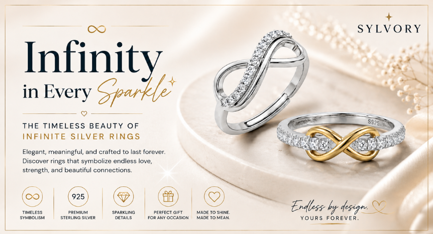 Infinity in Every Sparkle: The Timeless Beauty of Infinite Silver Rings