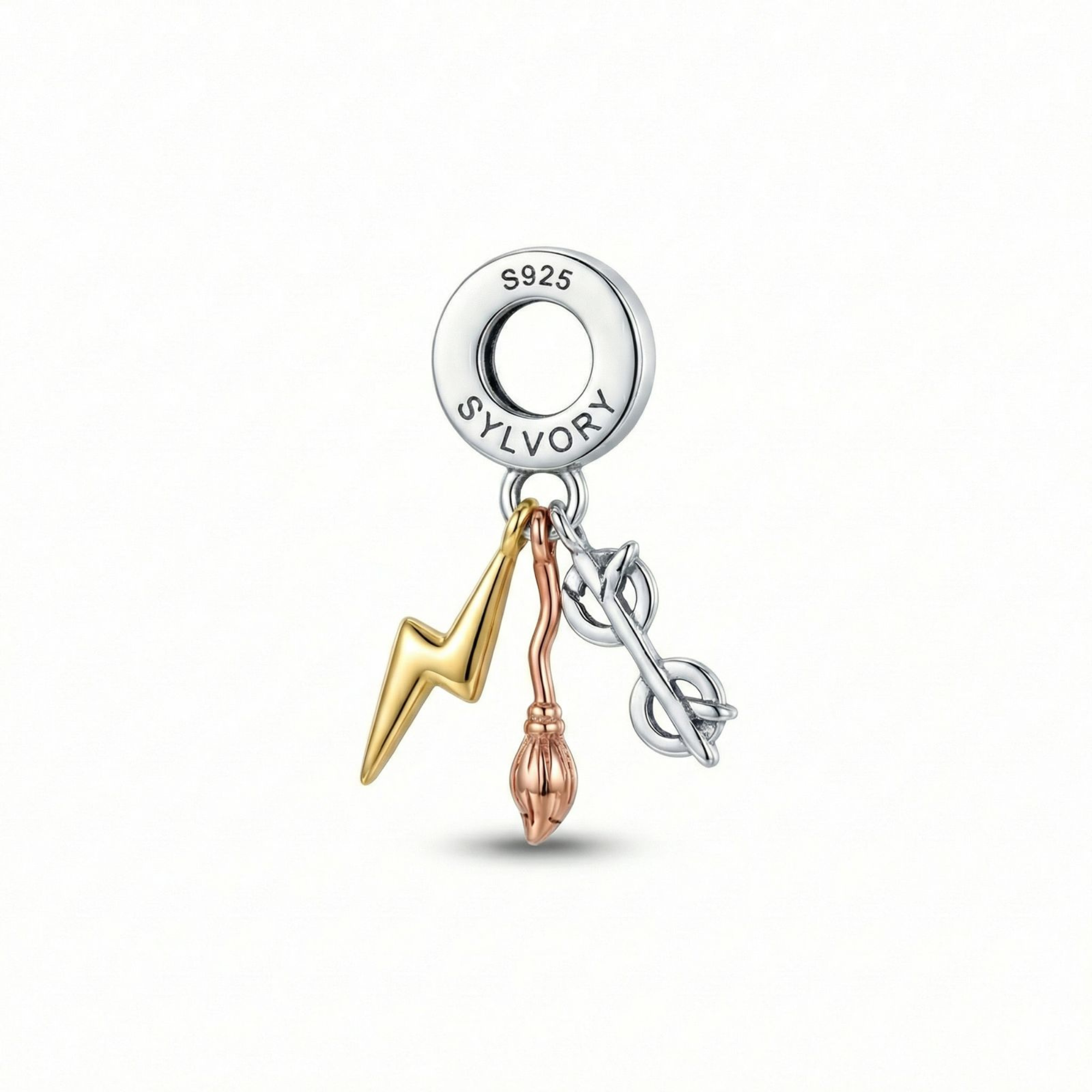 Silver Harry Potter Trio Charm