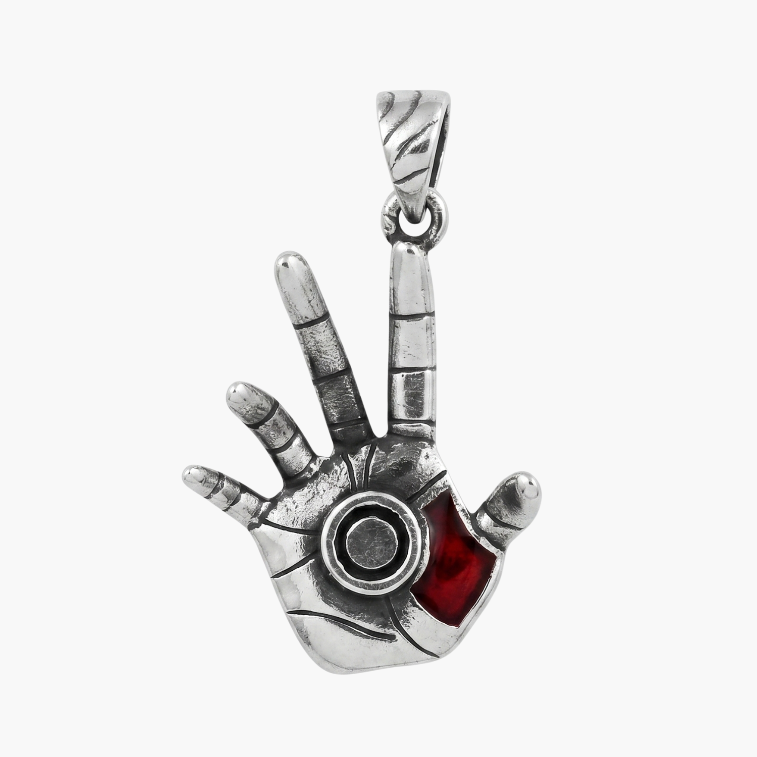 Silver Iron Man Hand Pendant Main image