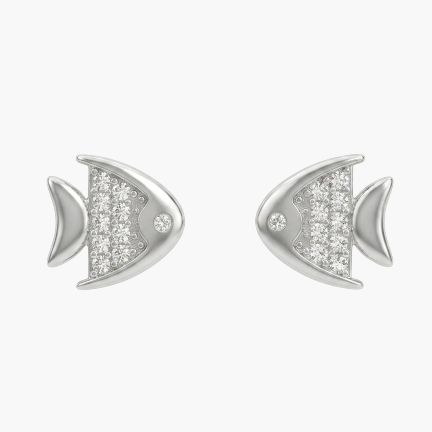 Silver Ocean Gleam Studs Main image