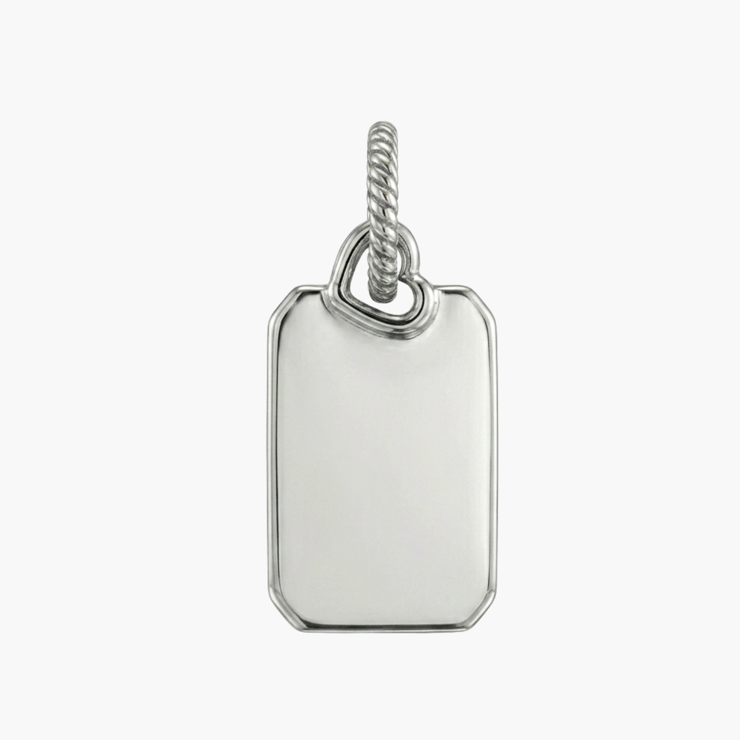 Silver Customized Dog-Tag Charm Main image