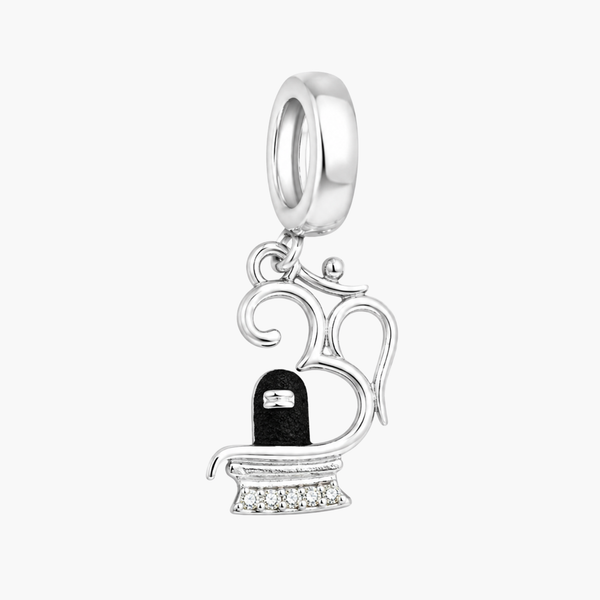 Silver Shiva Lingam Charm