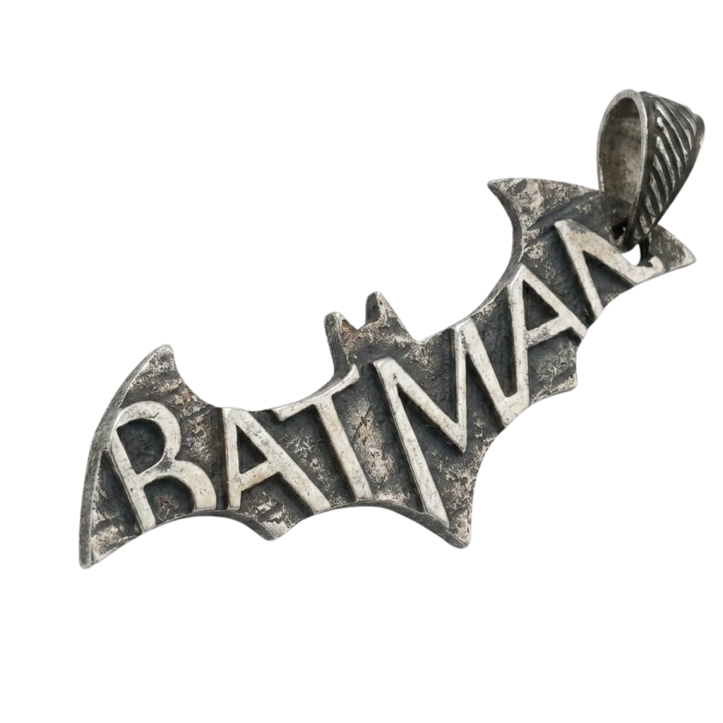 Silver Batman Emblem Pendant