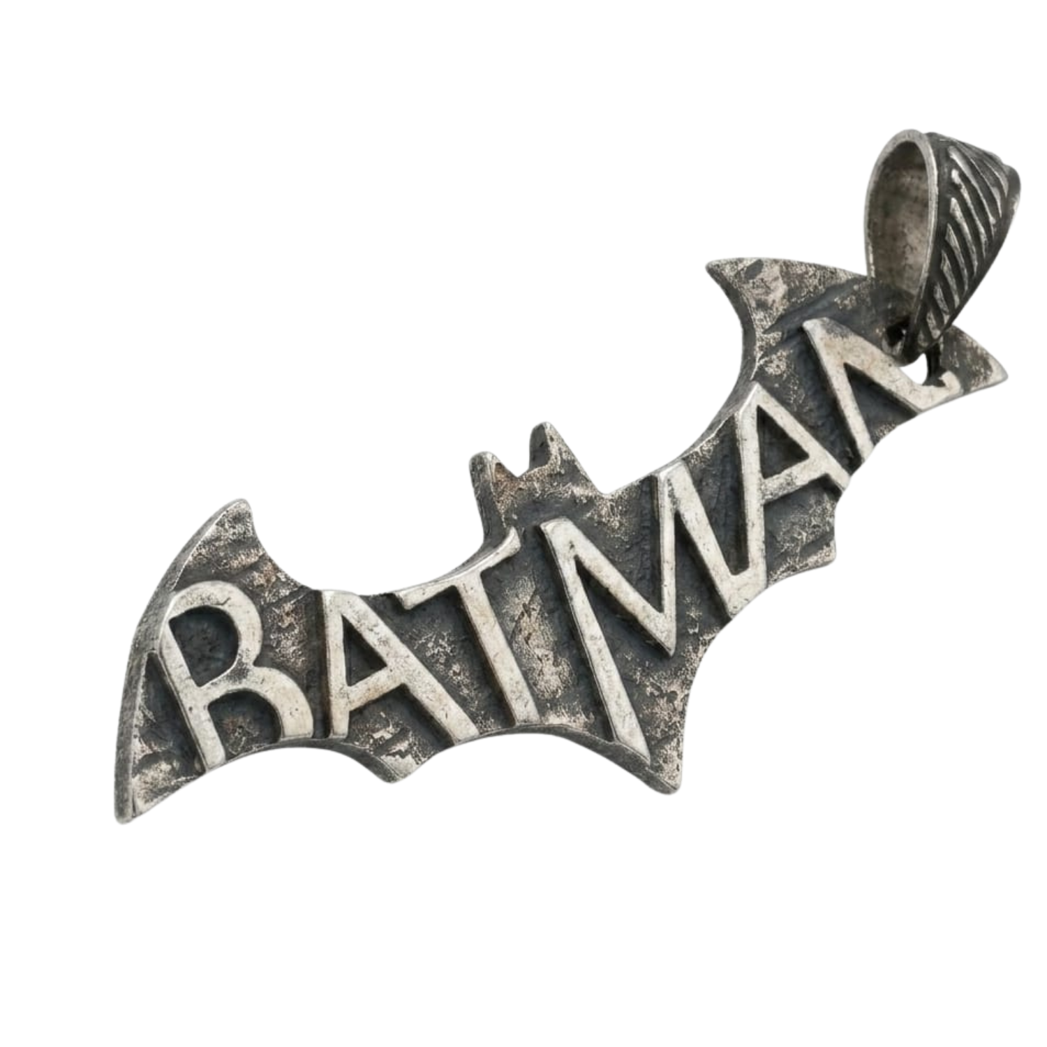 Silver Batman Emblem Pendant