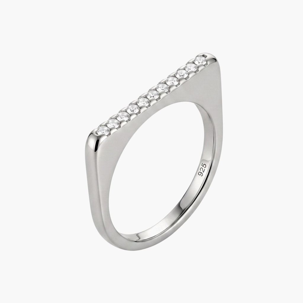 Silver Celeste Pavé Ring