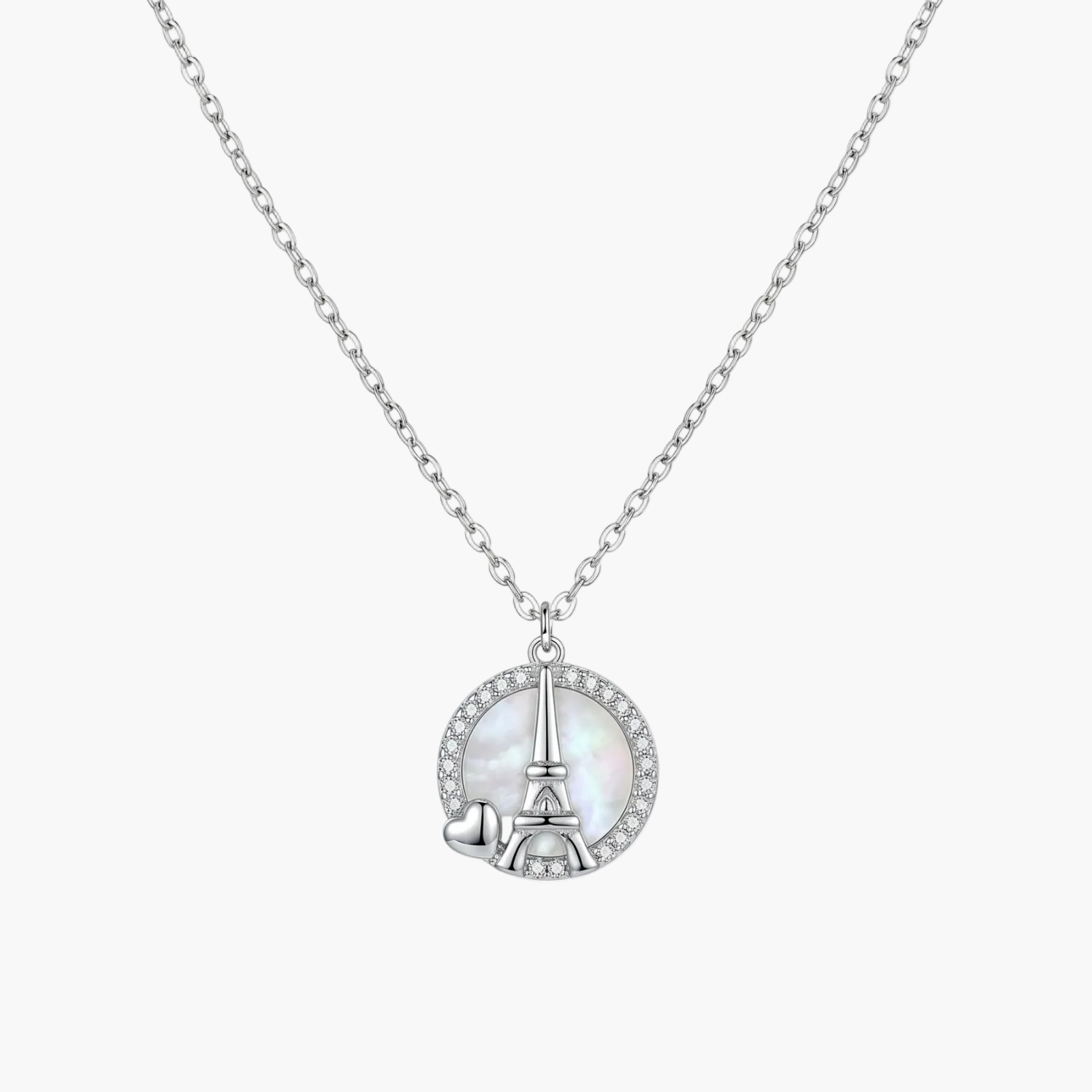 Silver Love in Paris Necklace Main image