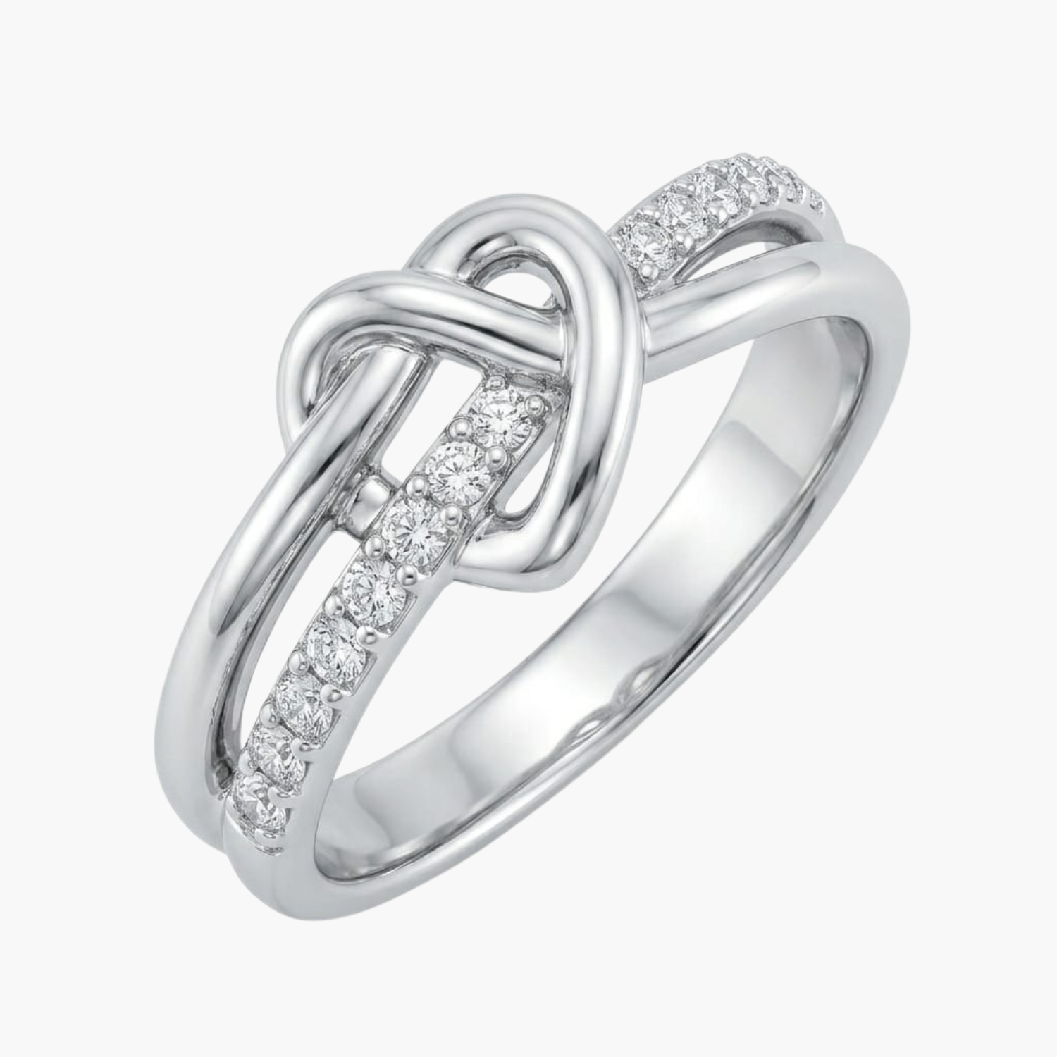 Silver Eternal Knot Ring Main image