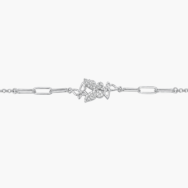 Silver Enchanted Butterfly Bracelet