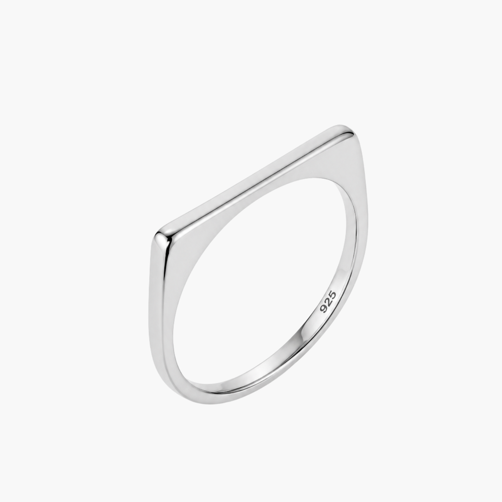 Silver Geometric Ring