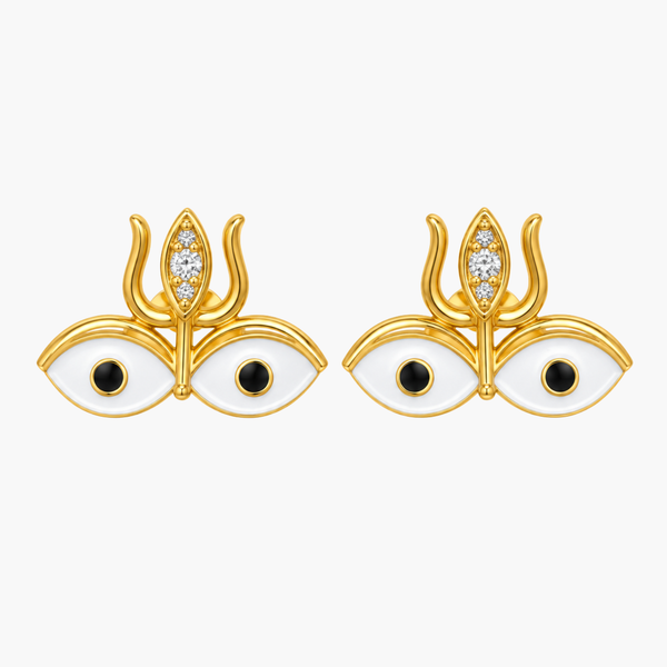 Silver Durga Drishti Studs