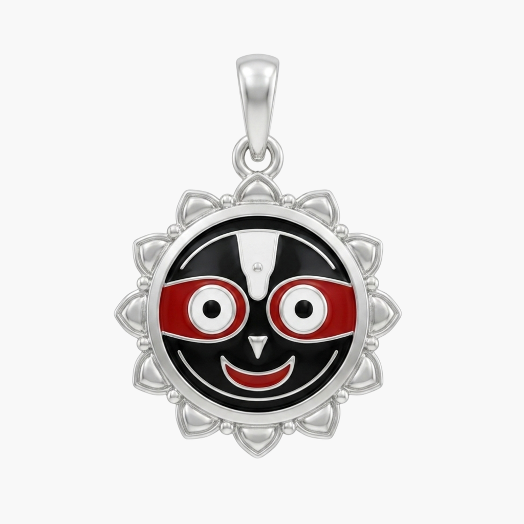 Silver Lord Jagannath Pendant
