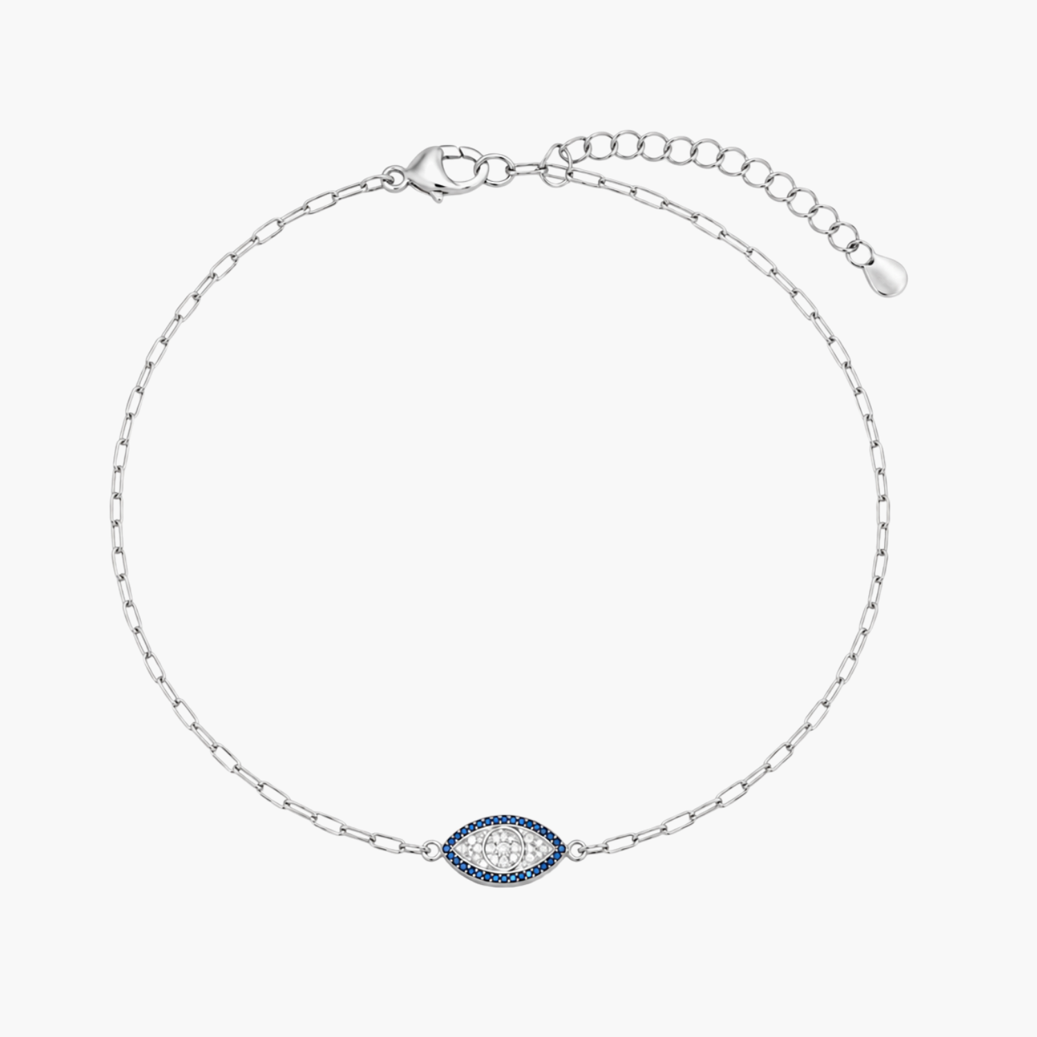 Silver Evil Eye Elegance Bracelet